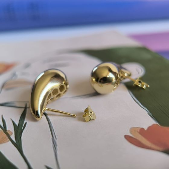 Срібні сережки без каменів