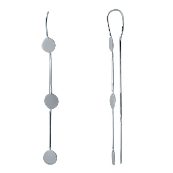 Срібні сережки без каменів