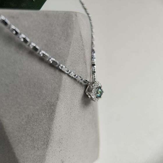 Срібна підвіска з містик топазом 0.37ct