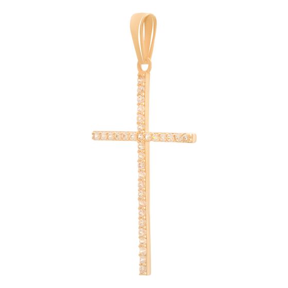 Золотая подвеска с фианитами 0.33ct