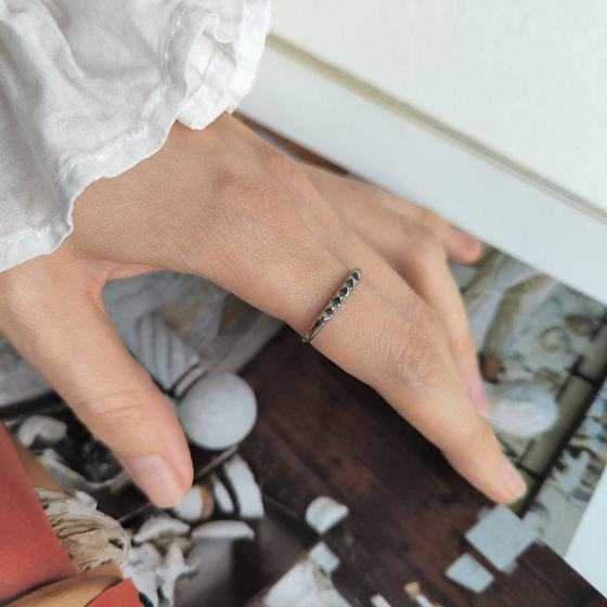 Silver ring without stones