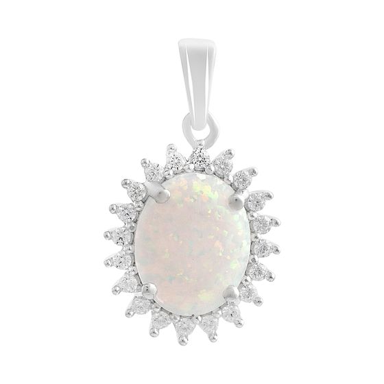 Срібна підвіска з опалом 1,265 карата