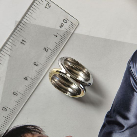 Silver ring without stones