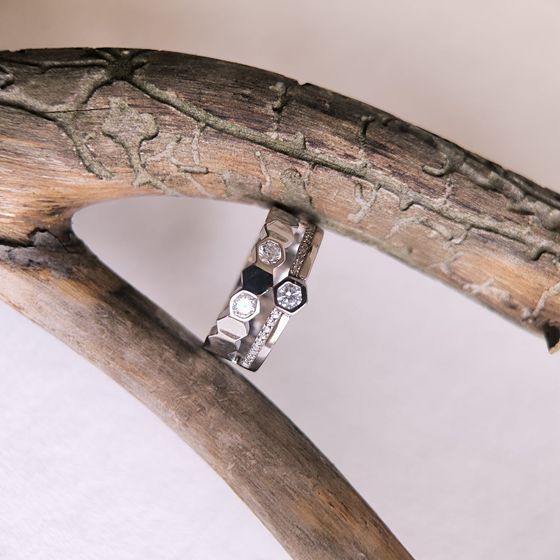 Silver Ring with Fianites