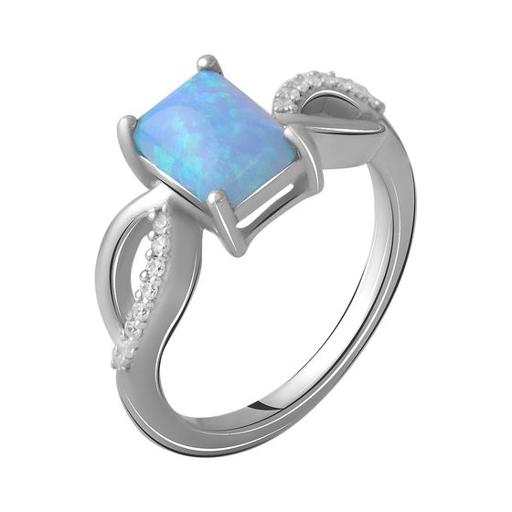 Срібна каблучка з опалом 0.951ct