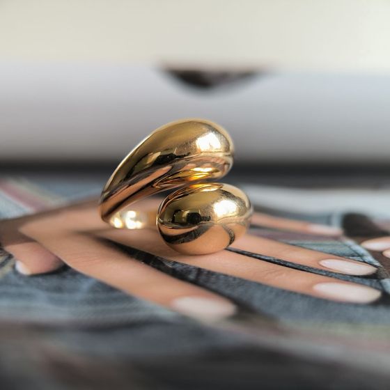 Silver ring without stones