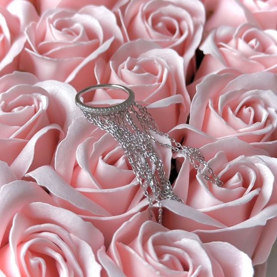 Silver Ring with Fianites