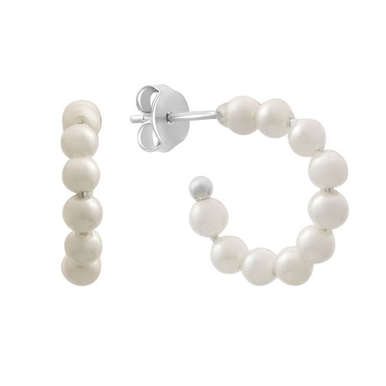 Срібні сережки з перлами 4.75ct