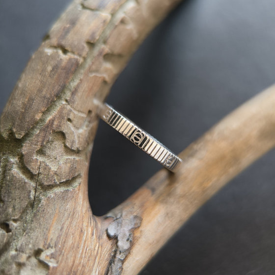 Silver ring without stones