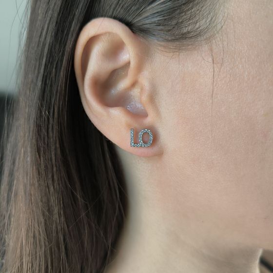 Срібні сережки з фіанітами