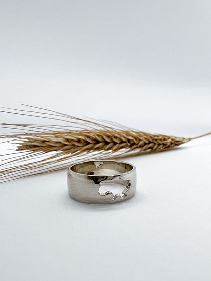 Silver ring without stones