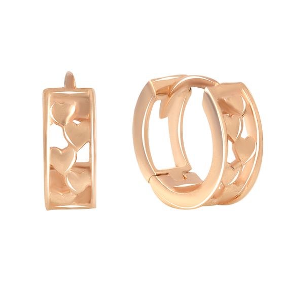 Золотые серьги без камней