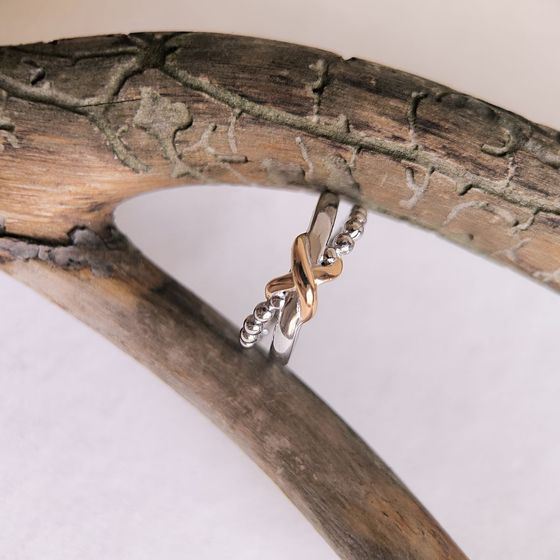 Silver ring without stones