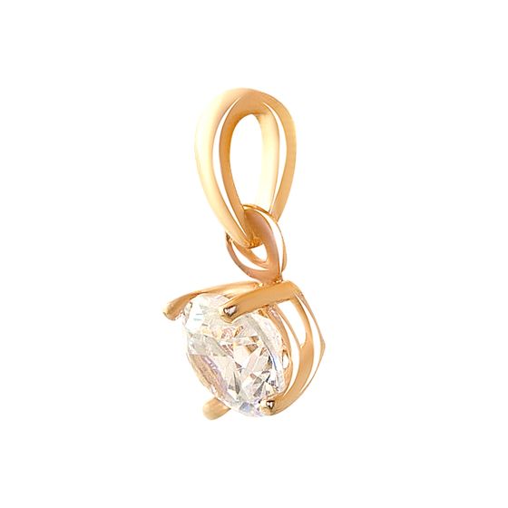 Sterling silver pendant with 0.04ct fianites
