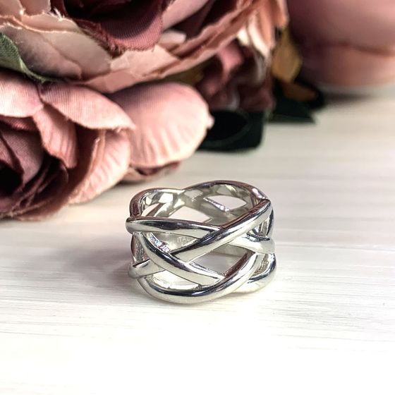 Silver ring without stones