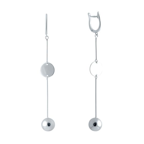 Срібні сережки без каменів