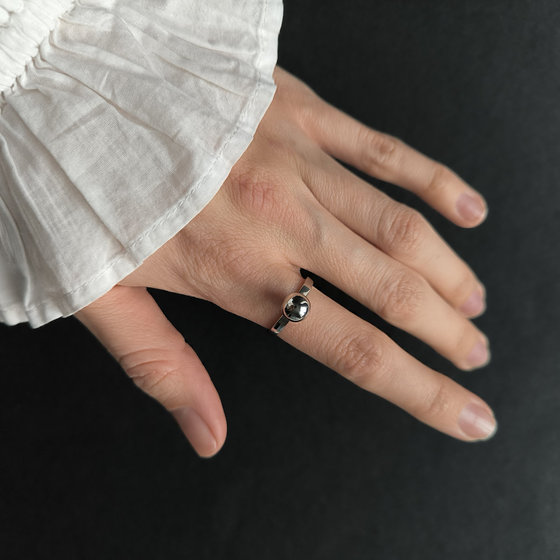 Silver ring without stones