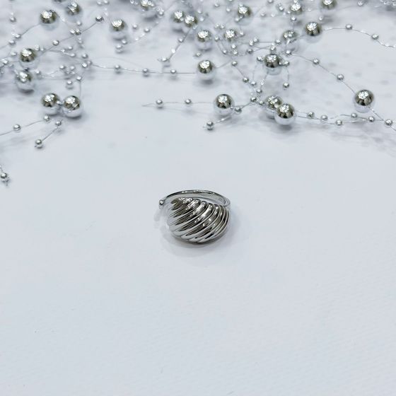 Silver ring without stones