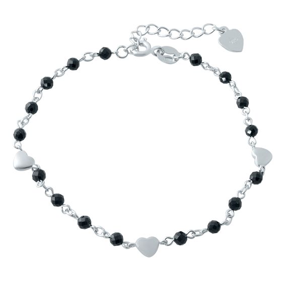 Серебряный браслет с шпинелью