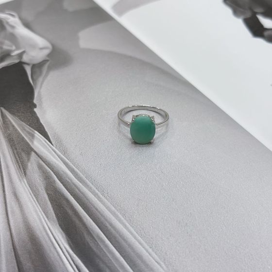 Срібна каблучка зі смарагдом 4,25 карата