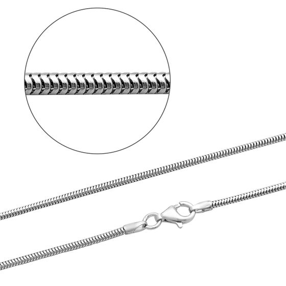 Silver chain without stones