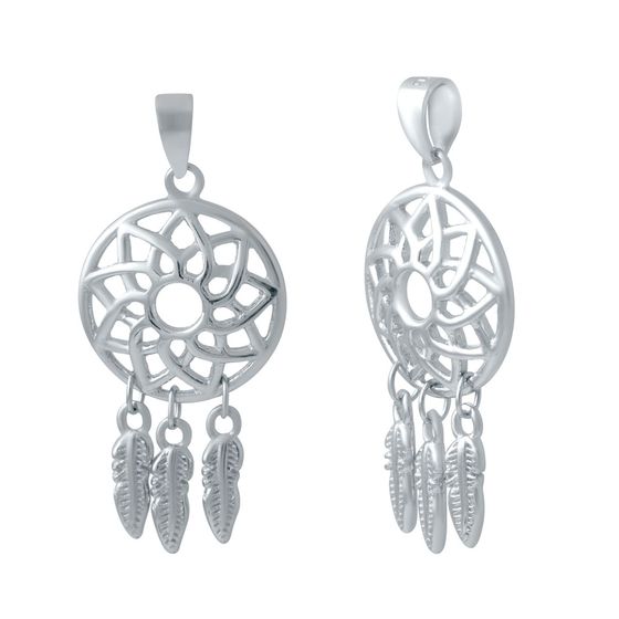 Silver pendant without stones