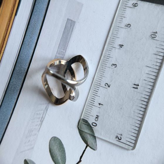 Silver ring without stones