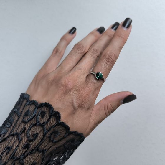 Silver Ring with Fianites