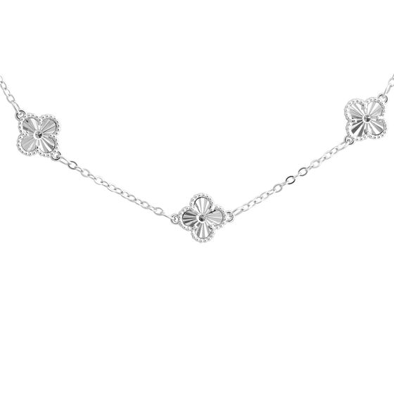 Silver necklace without stones