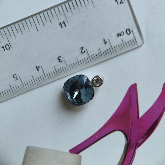 Срібна підвіска з фіанітами