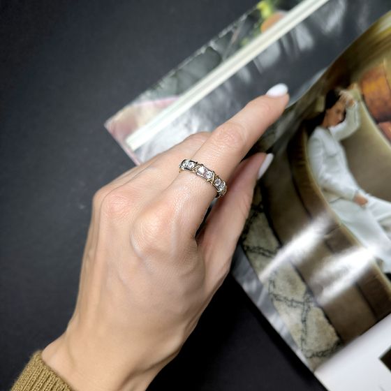 Silver Ring with Fianites