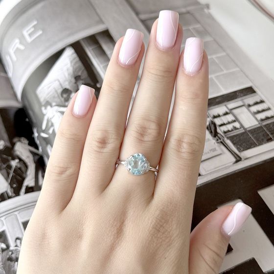 Срібна каблучка з топазом 3.302ct