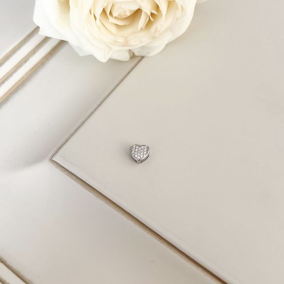 Срібна підвіска з фіанітами