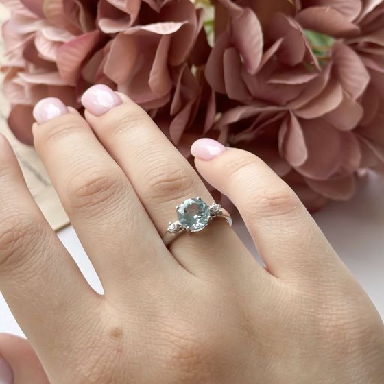 Срібна каблучка з топазом 2.248ct