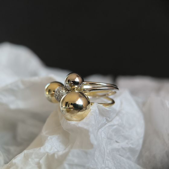 Silver Ring with Fianites