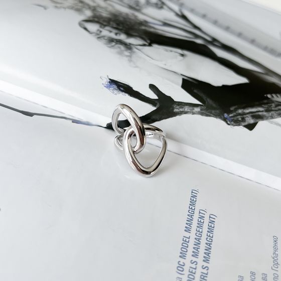 Silver ring without stones