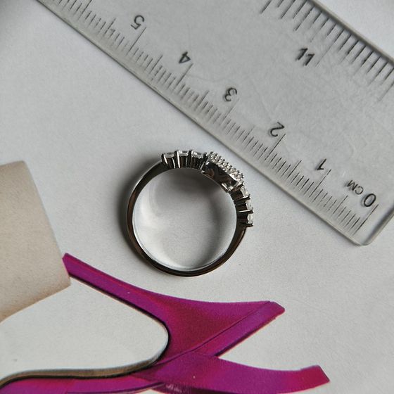 Silver Ring with Fianites