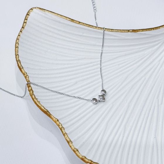 Срібний браслет на ногу без каменів