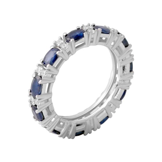 Серебряное кольцо с сапфиром 3.635ct