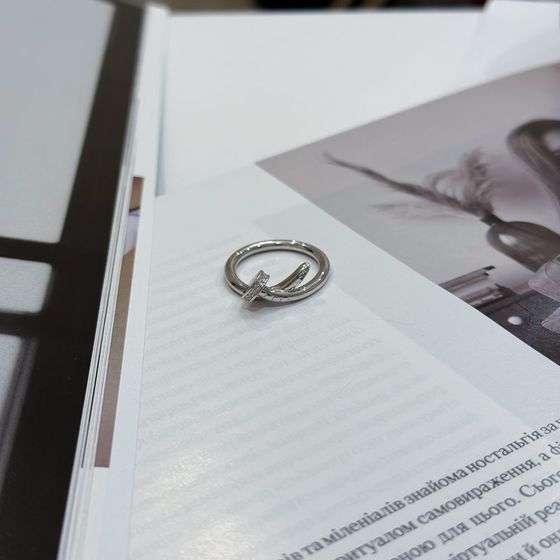 Silver Ring with Fianites