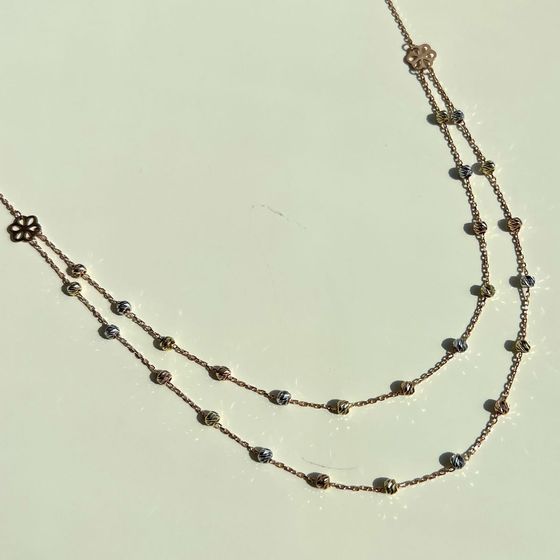 Золотое колье без камней