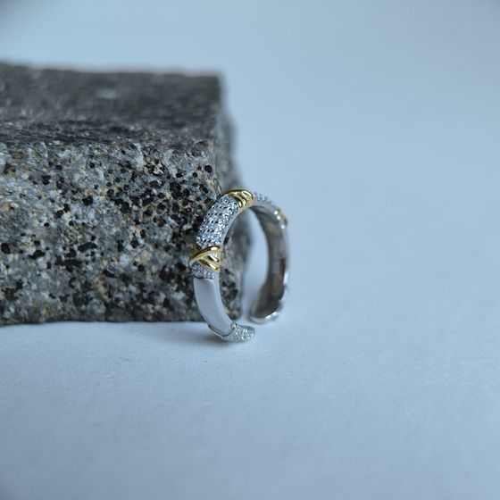 Silver Ring with Fianites