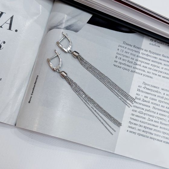 Срібні сережки без каменів