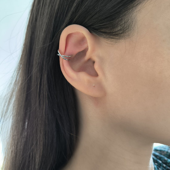 Срібні сережки без каменів