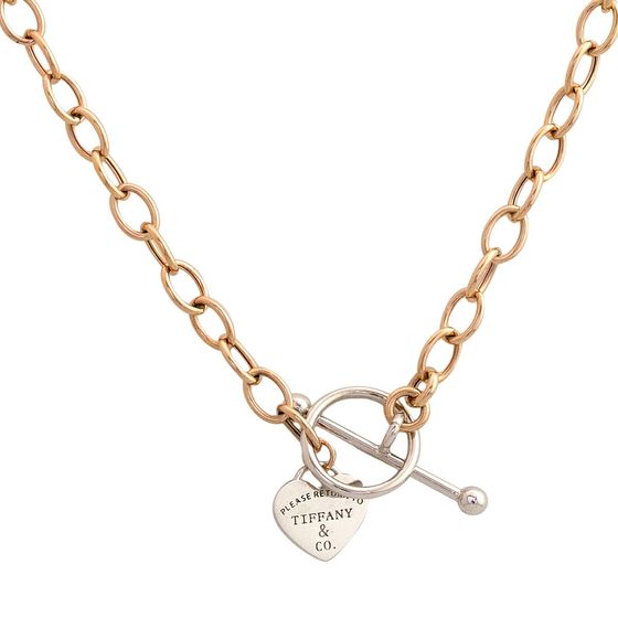 A gold necklace without stones