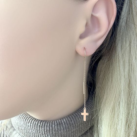 Золоті сережки без каменів