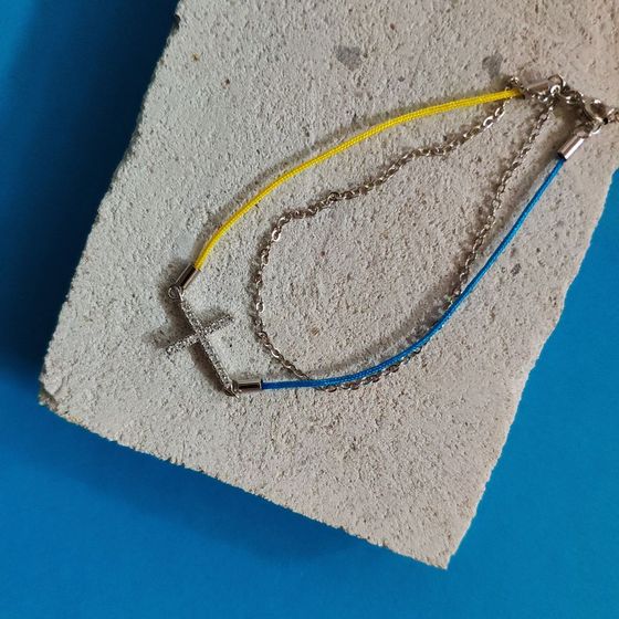 Silver bracelet with phianites