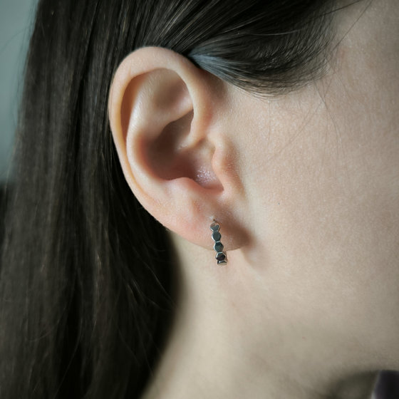 Срібні сережки без каменів