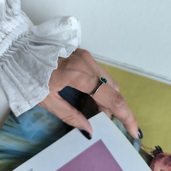 Silver Ring with Fianites