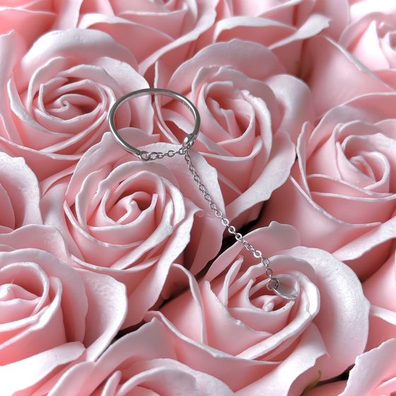 Silver ring without stones